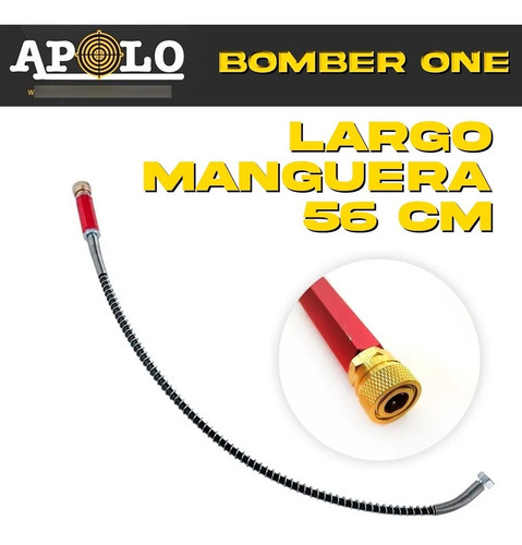 Imagen 6 de 10 de Inflador Rifle Pcp 300 Bar Apolo Bomber One Acople Foster