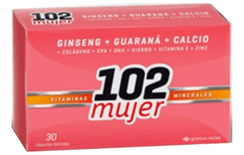 102 Plus Mujer Vitaminas Y Minerales 30 Caps Suple Gramon M