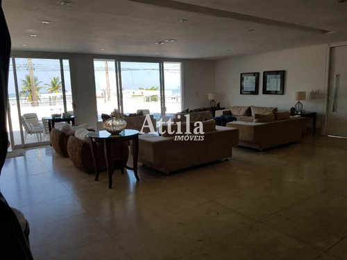 Imagem 3 de 25 de Casa Frente Praia 6 Suítes, 6 Vagas, Sauna, Enseada - V3586