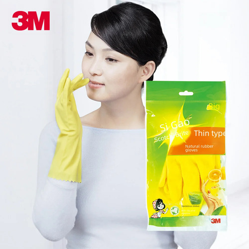 Guantes Domésticos Finos Y Compactos Scotch-brite De 3 M De