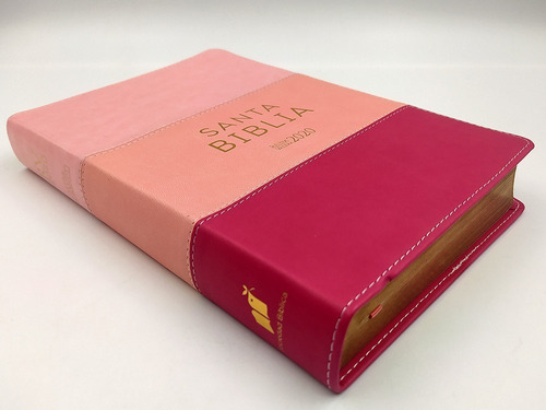 Biblia Rvr2020 Letra Grande I/piel Tricolor Rosa