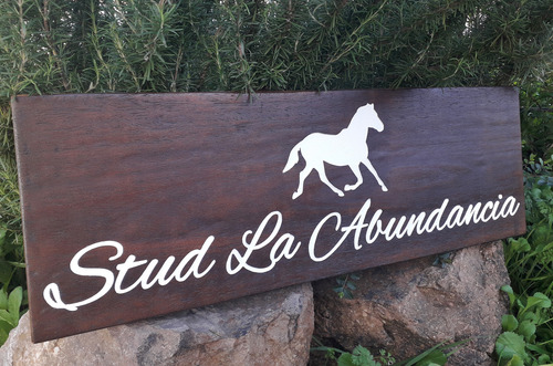 Cartel Madera Tallado, Locales Comerciales Negocios Logos