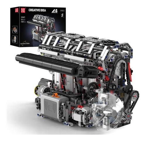Kit De Bloques De Construcción De Motor Casoline Mould King