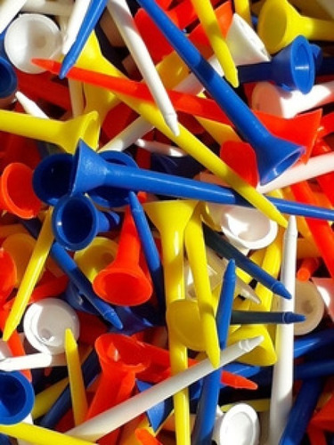 Imagen 2 de 2 de Buke Golf Tees Plásticos 7,5cm X 100 Unidades