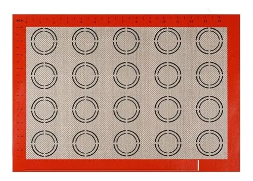 Tapete Horno Silicona Con Circulos Medidas 30 X 40cm