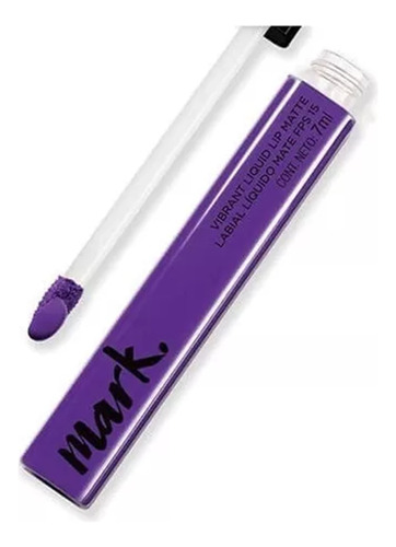 Labial Líquido Mate Fps 15 Mark Avon Color Morado Místico