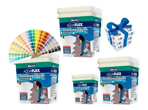 20kg+4kg Membrana Liquida 5 Colores Aquaflex Belco