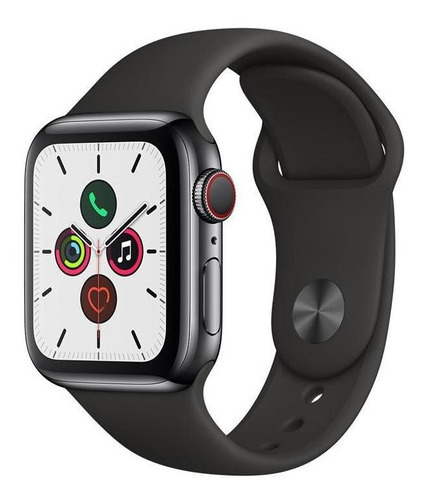 Apple Watch S5 Cellular + Gps 40 Mm Caixa De Aço Inoxidável