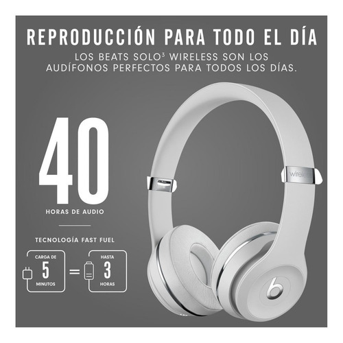 Imagen 4 de 5 de Audífonos Beats Solo³ Wireless - Satin silver