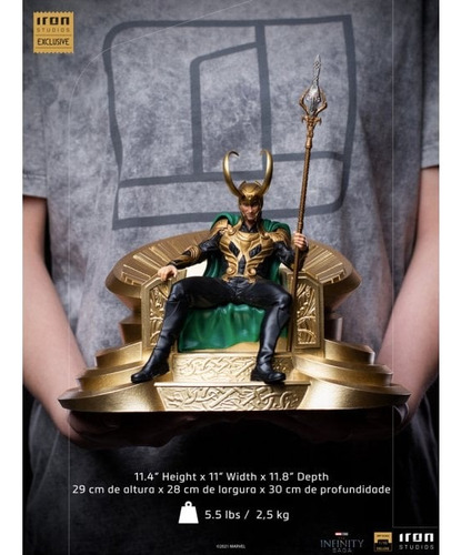 Loki Infinity Saga Iron Studios Original (Usado)