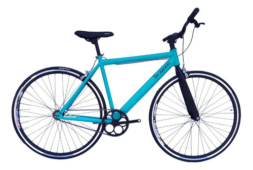 Bicicleta Fix/urbana Rin 700 Con Cambios Shimano 21 Vel Color Celeste Tamaño Del Marco 48 Cm