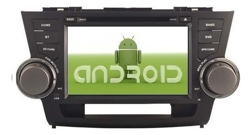 Android Toyota Highlander 2008-2013 Wifi Gps Dvd Estereo Hd