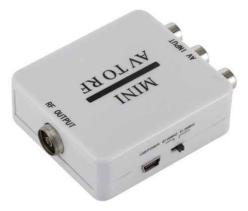 Para Cabo De Vídeo Composto Rca/a/v Para Rf/coaxial/coaxial
