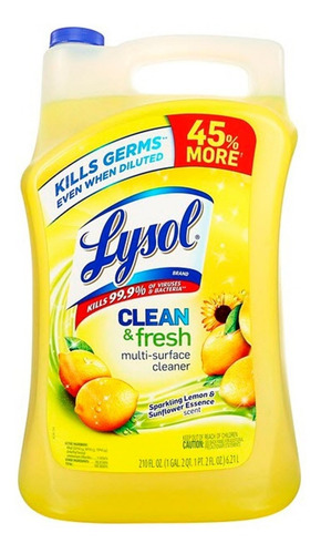 Desifectante Lysol Cleand And Fresh Elimina 99.9% Virus 6lt