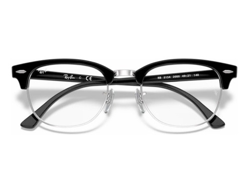 Marco Ray-ban Clubmaster Rb5154 2000 53 Color Negro