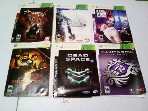 Portadas Instructivo Grand Theft Auto Mortal Kombat Xbox 360