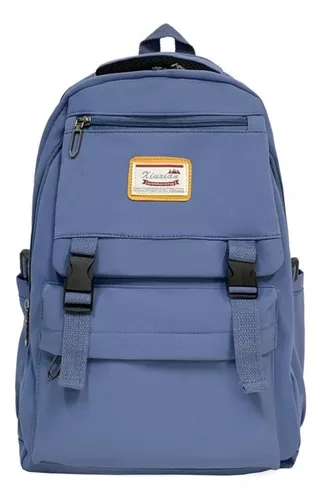 comprar Mochila Bolso Escolar Juvenil Imprmeable Gran Capacidad 40l Color Celeste