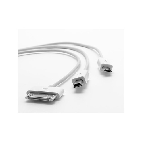 Cable Cargador Usb Tres En Uno Samsung iPhone iPod Facerse