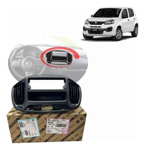 Difusor Ar Central Painel Original Fiat Novo Uno 2015 A 2021