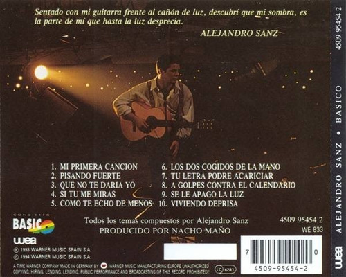 Cd Alejandro Sanz Basico