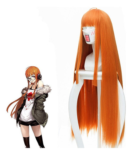 Peluca Futaba De Anime Persona 5 Para Cosplay Para Mujer