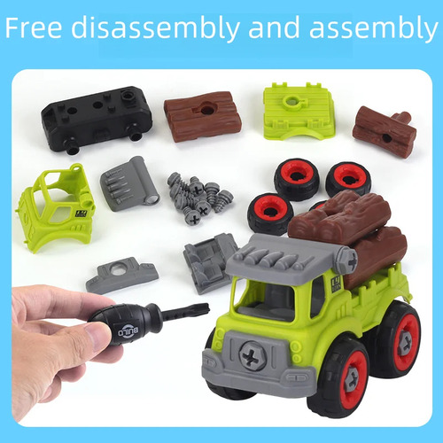 Fire Truck Toy Detachable Screwdriver
