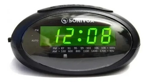 Radio Fm Reloj Despertador Parlante Usb Recargable Sonivox
