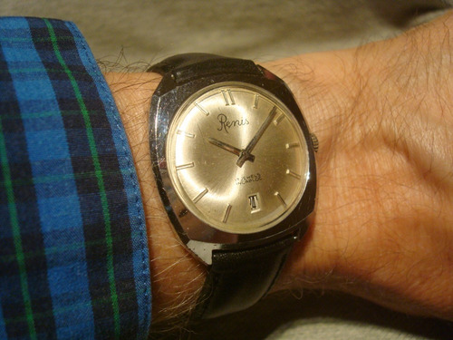 Excelente Reloj Renis Calendario 1968 Impecable! Muy Bueno!!