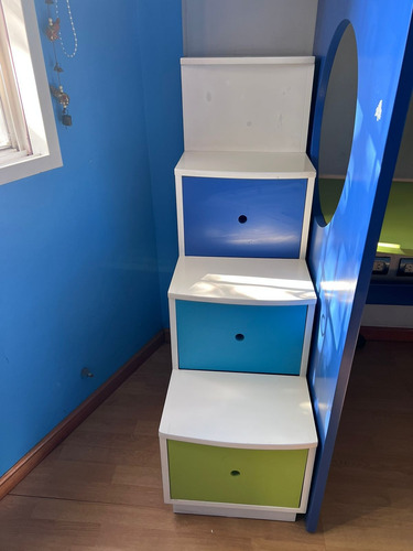 Cama 1 P Juvenil C/ Escritorio Cajonera Comoda Diseño Joven (Usado)