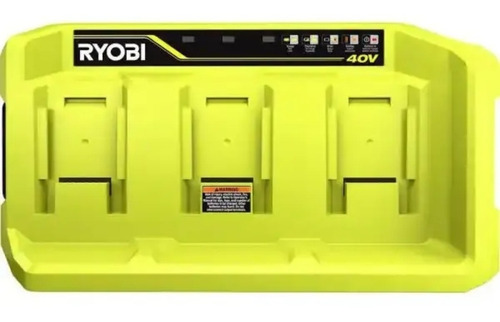 Cargador Rápido De Baterías Ryobi 40 Volts Con 3 Puertos!!! (Usado)