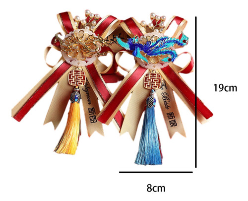 2x Boutonniere De Boda Ramillete De Flores Artificiales Para