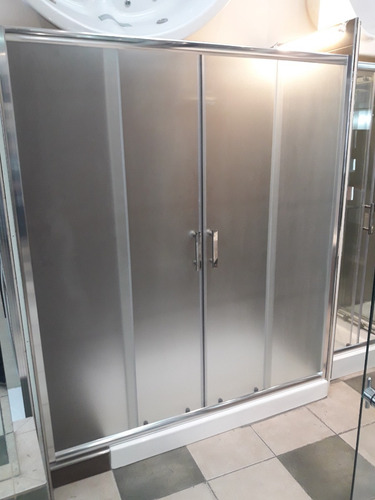 Mampara Baño Esmerilada Bañera 170 X 190 4 Hojas 6 Mm