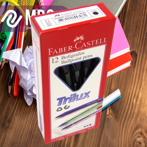 Imagen 4 de 6 de Lapicera Bolígrafo Faber-castell Trilux 035 F X 12 Unidades
