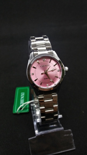 Relógio Feminino Delicado Strass Casual Aço Inoxidável
