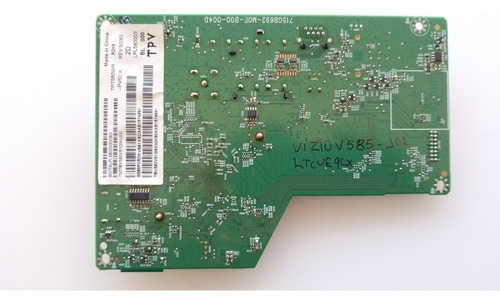 Main Vizio V585-j01 / Xlcb02k040040x /715gb692-m0e-b000-004d (Usado)