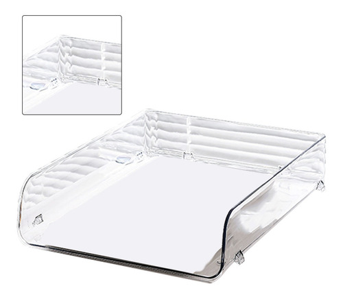 Almacenamiento De Papel Apilable A4, Plástico, Gran Abertura