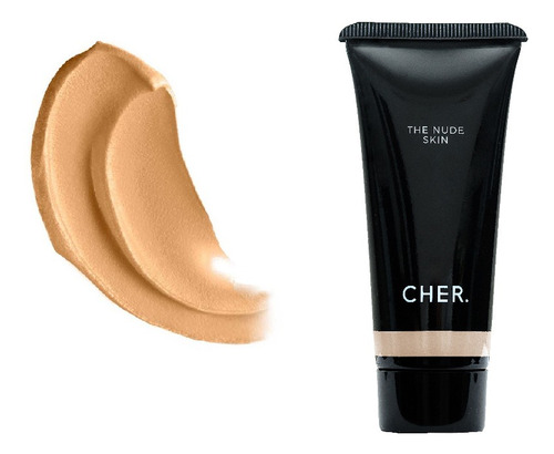 Base De Maquillaje Mousse Cher The Nude Skin Efecto Velvet Tono 1-Beige Claro