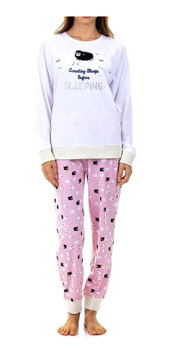 Lady Genny Pijama Algodón Talla M Color Rosa J-761