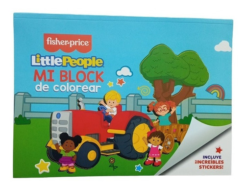 Mi Block De Colorear Little People - Fisher Price Sicoben   