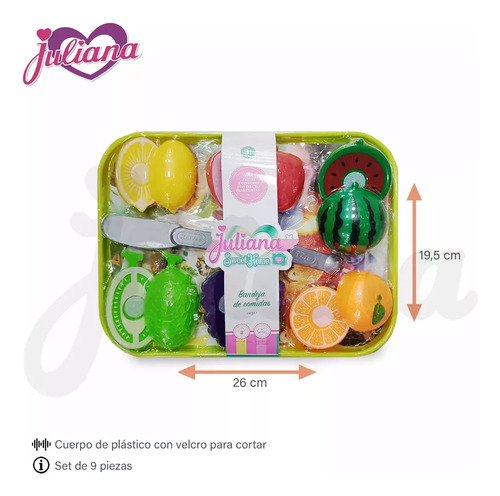Juliana Sweet Home Fast Food + Bandeja De Comidas Burger Y Vegetales