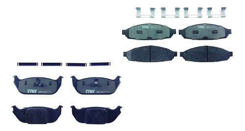 Jgo Balatas Cerámicas Del Y Tras Trw Lincoln Aviator 03-05