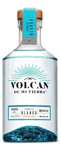 Tequila Volcán De Mi Tierra Blanco 375 Ml