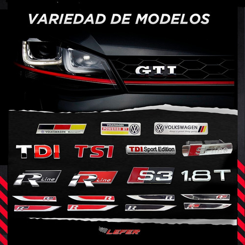 Imagen 5 de 10 de Logo Volkswagen Insignia R-line Laterales X2 Ing 09