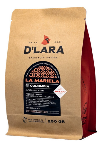 Café D'lara - La Mariela - Colombia | 1kg  Molido