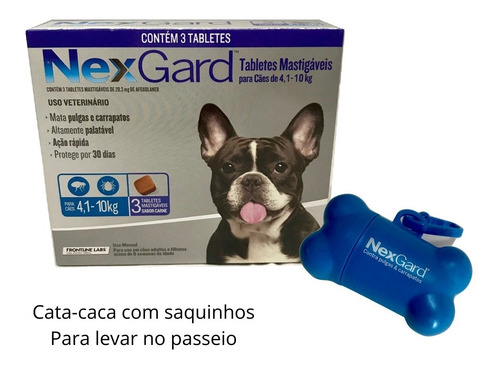 Imagem 1 de 3 de Antipulgas E Carrapatos Nexgard 28,3mg Para Cães De 4,1 A 10
