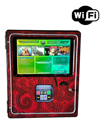 Rockola De Pared Wi-fi Red Rojo