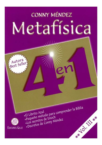 Metafisica 4 En 1 Volumen Iii 3- Conny Mendez