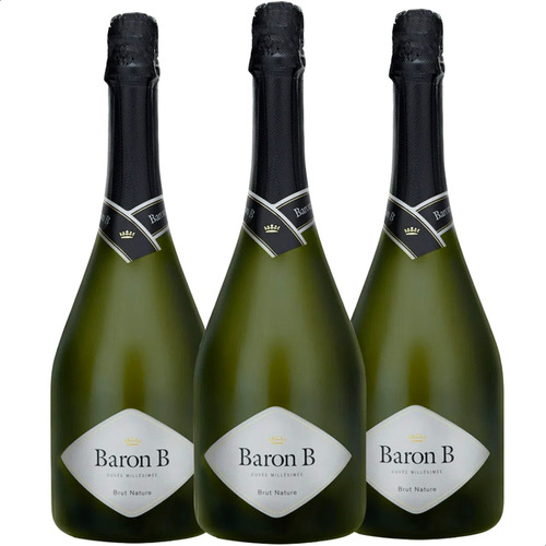 Champagne Baron B Brut Nature Pack X3 Botellas - 01mercado