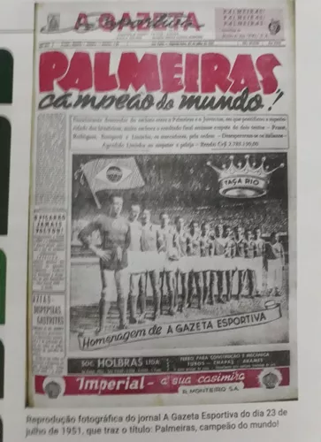 Livro Coleção Oficial Histórica Palmeiras Edição 02 Campeão Mundial de 1951  - Livros de Esporte - Magazine Luiza