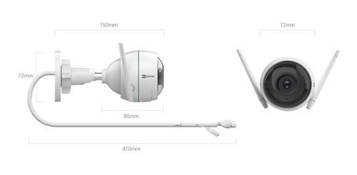 Imagen 4 de 4 de Camara De Seguridad Ezviz C3wn Vision Nocturna Ip66 1080p